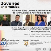 Músicos De La Universidad Autónoma De Zacatecas Participan En El Ciclo Jóvenes En 