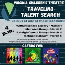 Virginia Children's Theatre Announces Traveling Talent Search
