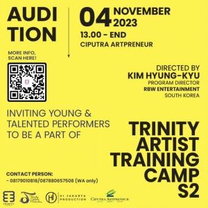 Hi Jakarta Will Host Open Audition for Trinity Artist Training Camp Season 2 Next…