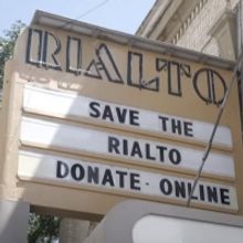 VIDEO: Rialto Theater Pleads 'Save the Rialto' on its Marquee