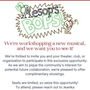AESOP'S BOPS: THE TORTOISE AND THE HARE To Premiere At Carriage House Theater In…
