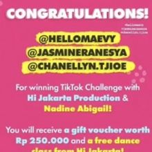 Winners Announced For Hi Jakarta Production's TikTok Challenge
