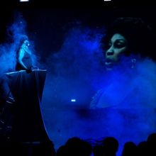 Complete Creative Team Set for GREY ARIAS at The Flea