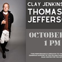 Clay Jenkinson to Portray Thomas Jefferson at Raue Center For The Arts