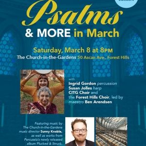 New Music Ensemble Percussia to Perform at At The Church-in-the-Gardens