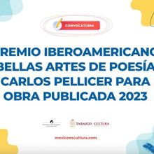 Abren La Convocatoria Para El Premio Iberoamericano Bellas Artes De Poesía Carlos Pe