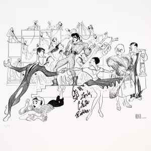 Al Hirschfeld Prints Signed By Cher, Chita Rivera & More to be Auctioned Off