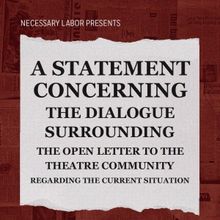 Necessary Labor to Present A STATEMENT CONCERNING THE DIALOGUE... in July