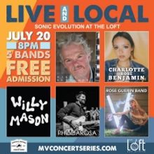 Martha's Vineyard Concert Series Presents Willy Mason Band, The Phil DaRosa Band And 