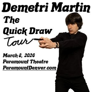 Demetri Martin To Bring THE QUICK DRAW TOUR To Denver’s Paramount Theatre