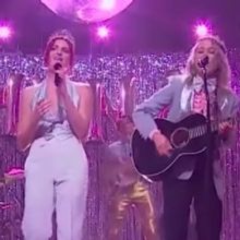VIDEO: MUNA and Phoebe Bridgers Perform 'Silk Chiffon' on THE LATE LATE SHOW