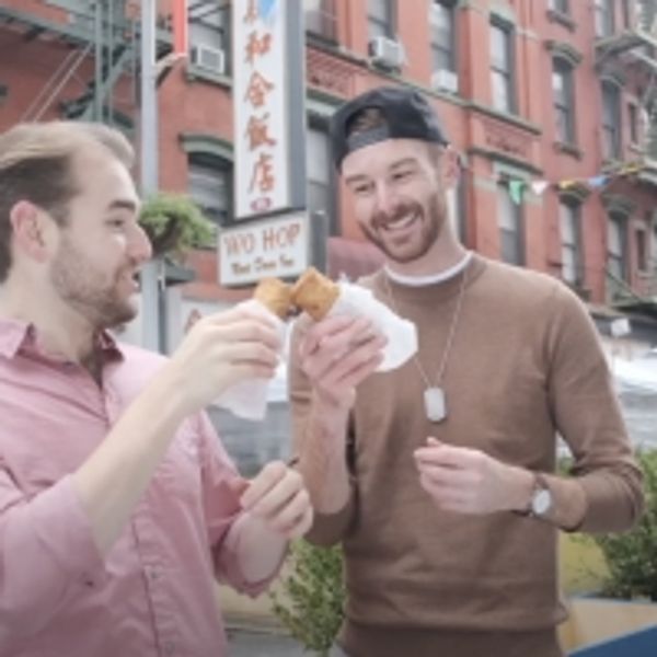VIDEO: Matt Mucha and Taylor Okey Have an Egg Roll (Mr. Goldstone) on SECOND ACT SNACKS - Broadway Theater Video