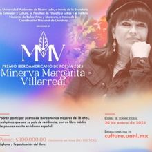 Convocan Al Premio Iberoamericano De Poesía MINERVA MARGARITA VILLARREAL