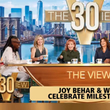 Joy Behar & Whoopi Goldberg Mark Milestones Together On THE VIEW