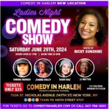 Comic Nicky Sunshine Hosts Ladies Night Showcase at Comedy In Harlem