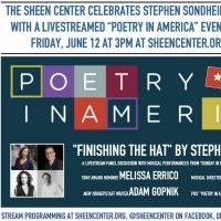 The Sheen Center to Celebrate Sondheim With POETRY IN AMERICA Event Featuring…