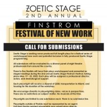 Zoetic Stage Opens Submissions For The 2nd Annual Finstrom Festival