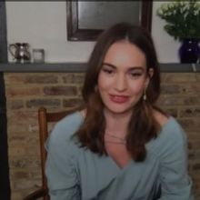 VIDEO: Lily James Talks MAMMA MIA 3 Rumors