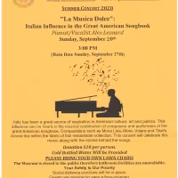 LA MUSICA DOLCE Presents The Italian Influence In The Great American Songbook