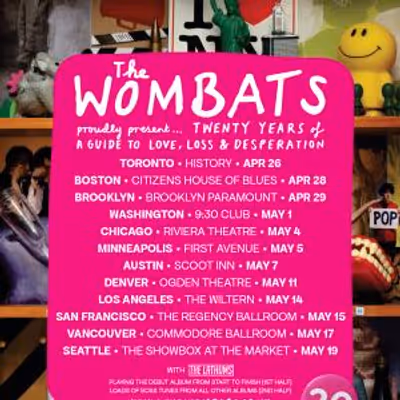 THE WOMBATS to Launch 2027 North American Tour Starting April 26