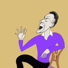 Ken Fallin Draws the Stage - David Greenspan in THE PATSY
