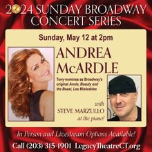 Legacy Theatre to Present Andrea McArdle With Steve Marzullo At The Piano