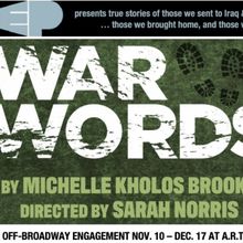 NewYorkRep to Present New Play WAR WORDS by Michelle Kholos Brooks