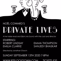Lockdown Theatre Announces Live Virtual Table Read Of PRIVATE LIVES With Emma…