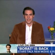 VIDEO: Sacha Baron Cohen Talks Rudy Giuliani in BORAT on GOOD MORNING AMERICA