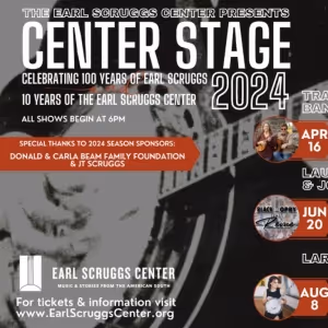 Center Stage Concert Series to Return to Earl Scruggs Center