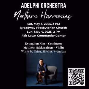 Adelphi Orchestra Will Perform Northern Harmonies Concert Featuring Violinist…
