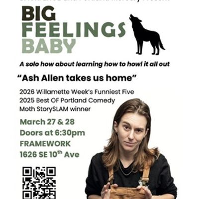 Ash Allen Will Bring Solo Show BIG FEELINGS BABY to BackFence