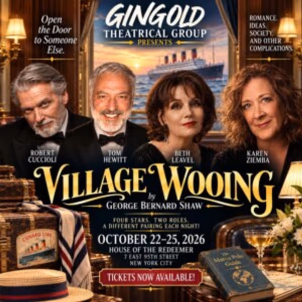 Cast Set For VILLAGE WOOING at Gingold Theatrical Group Photo