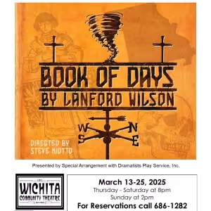 BOOK OF DAYS Will Play at Wichita Community Theatre