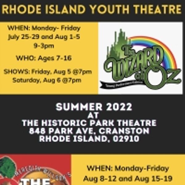 Rhode Island Youth Theatre to Present THE WIZARD OF OZ and THE MUSIC MANAt The Histor Photo