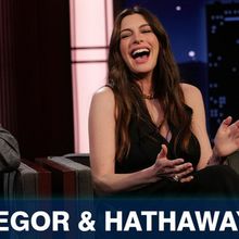 Anne Hathaway Talks Pregnancy, Ewan McGregor Dinosaur Puppets on KIMMEL