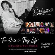 Lisa Dawn Miller to Present FOR ONCE IN MY LIFE, THE SONGS OF RON MILLER at Herb Alpe