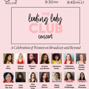 Phoenix Best and Emily Kristen Morris Join THE LEADING LADY CLUB at 54 Below