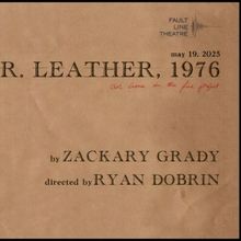 Cast Set for MR. LEATHER, 1976 at Fault Line Theatre