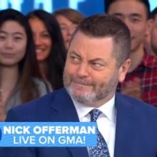 VIDEO: Nick Offerman Talks Interviewing People From His Bed on GOOD MORNING AMERICA