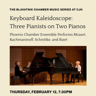 KEYBOARD KALEIDOSCOPE: Three Pianists On Two Pianos is Coming to the Center for Jewish History
