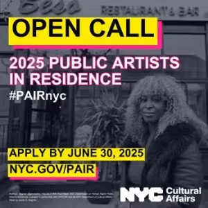 DCLA Launches Open Call For 2025-26 NYC Public Artists In Residence