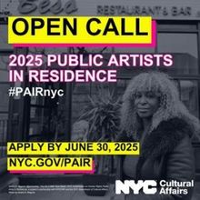 DCLA Launches Open Call For 2025-26 NYC Public Artists In Residence