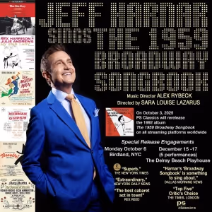 Jeff Harnar to Revisit THE 1959 BROADWAY SONGBOOK With Birdland Concert and…