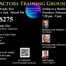 Actors Training Ground Announces Voice-Over And Acting As A Business Master Classes