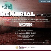 Memorial 85: El Museo Mural Diego Rivera Invita A Compartir Recuerdos Del Sismo