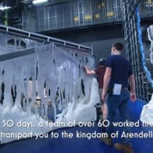 VIDEO: Watch a Set Build Timelapse for FROZEN in the West End