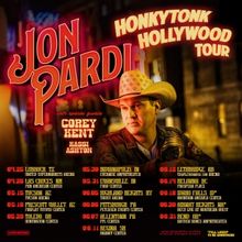 Jon Pardi Sets HONKYTONK HOLLYWOOD TOUR Dates