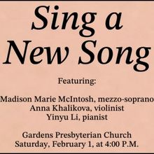 SING A NEW SONG Comes to Gardens Presbyterian Church