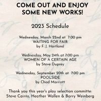 Cumberland Theatre Original Play Series to Kick Off This Month